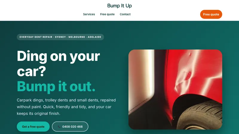 Home page of Bump It Up