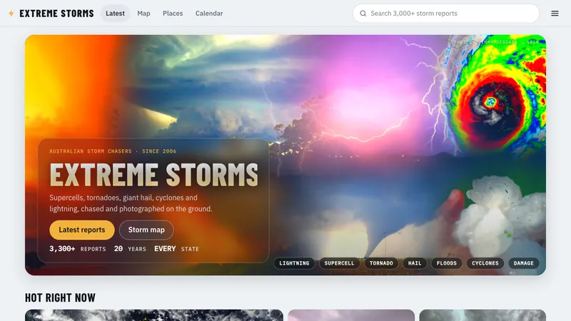 Home page of Extreme Storms