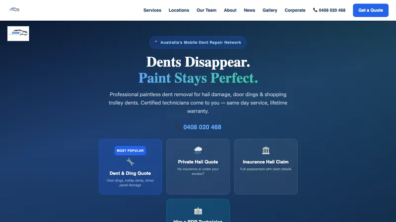 Home page of Hail Dent Repair