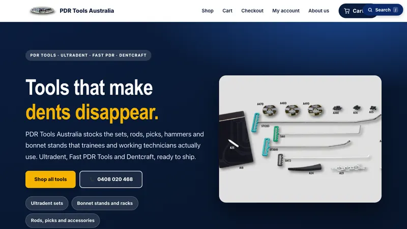 Home page of PDR Tools Australia