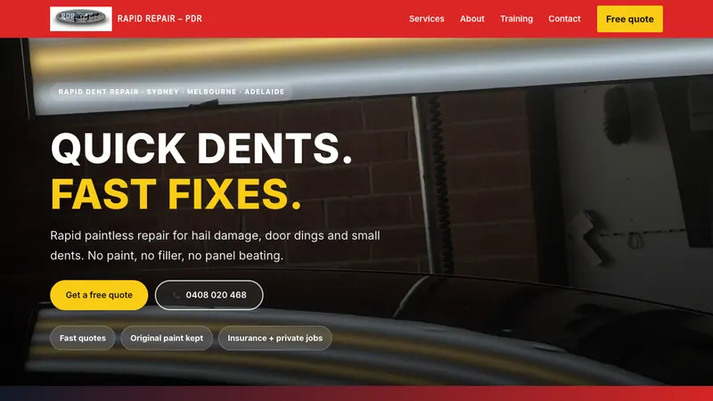 Home page of Rapid Repair