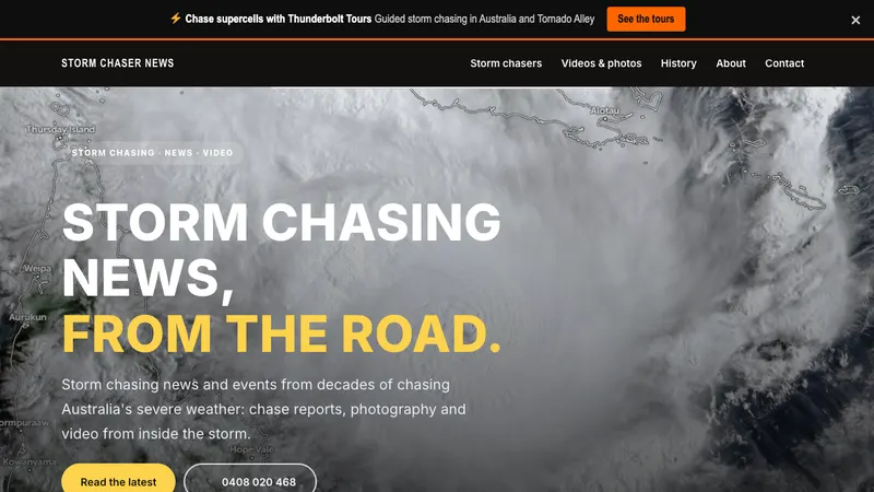 Home page of Storm Chaser News